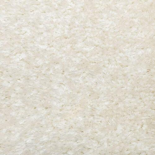 Gulvtæppe ISTAN 200x280 cm lang luv skinnende look cremefarvet