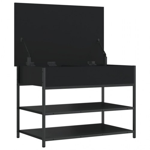 Skobænk 70x42,5x50 cm konstrueret træ sort
