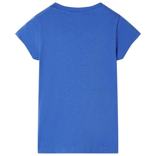 T-shirt til børn str. 92 koboltblå