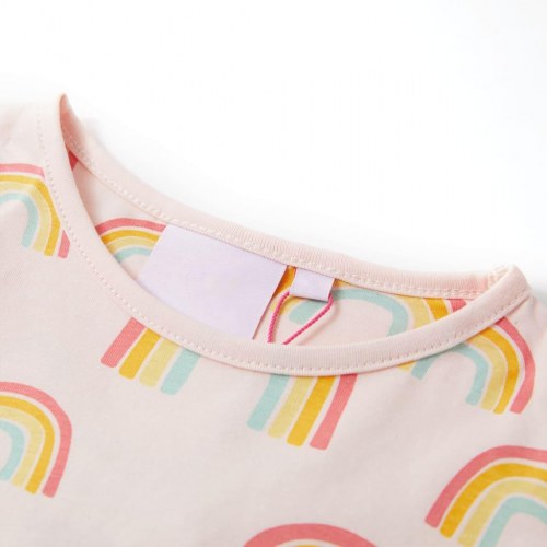 Pyjamas til børn str. 104 korte ærmer lyserød