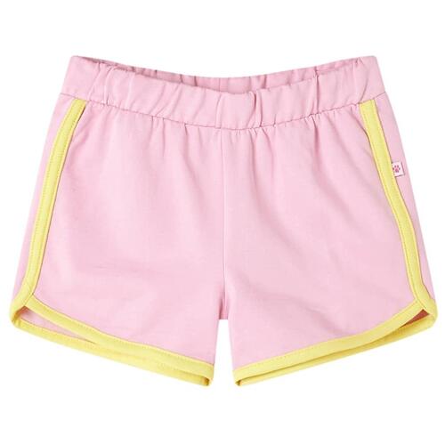 Shorts til børn str. 92 med kant lyserød