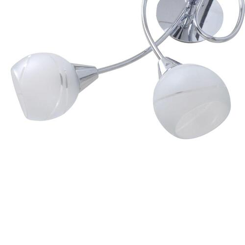 Loftslampe m. glasskærme 5 E14 pærer