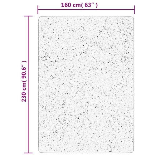 Gulvtæppe ISTAN 160x230 cm lang luv skinnende look beige