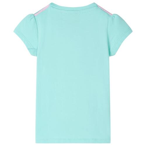 T-shirt til børn str. 92 lys mintgrøn