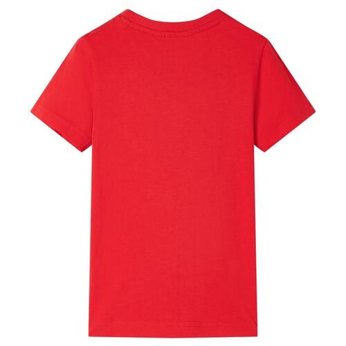 T-shirt til børn str. 92 rød