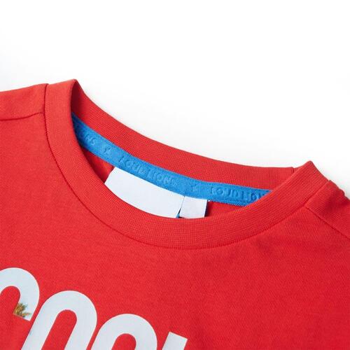 T-shirt til børn str. 92 rød