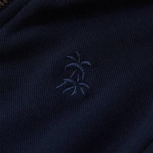 Sweatshirt til børn str. 104 med lynlås marineblå