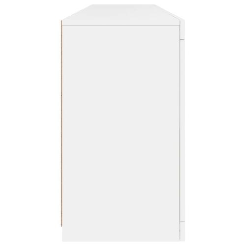 Skænk med LED-lys 164x37x67 cm hvid