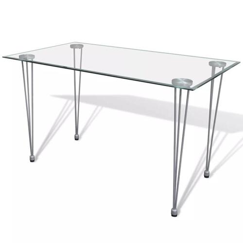 Spisebord med glasbordplade klar