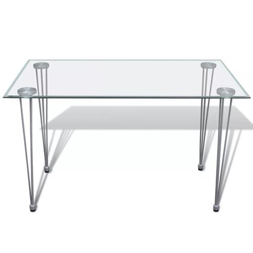 Spisebord med glasbordplade klar