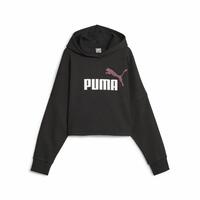 Sweatshirt til Børn Puma Ess Logo Croppedo Sort 15-16 år