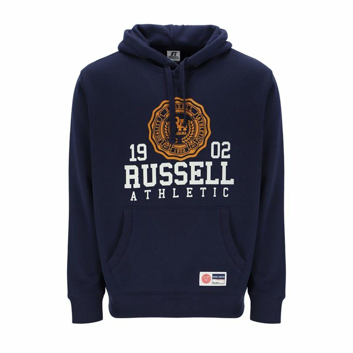 Hættetrøje til Mænd Russell Athletic Ath 1902 Marineblå M