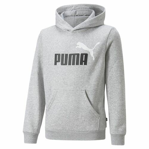 Sweatshirt til Børn Puma Ess+ 2 Col Big Logo Lysegrå 5-6 år