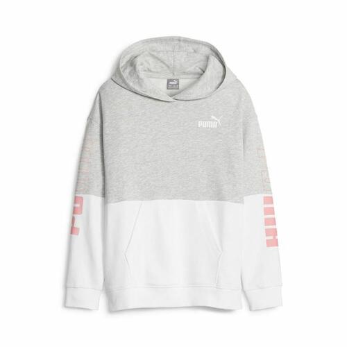 Sweatshirt til Børn Puma Power Colorblock Grå 9-10 år