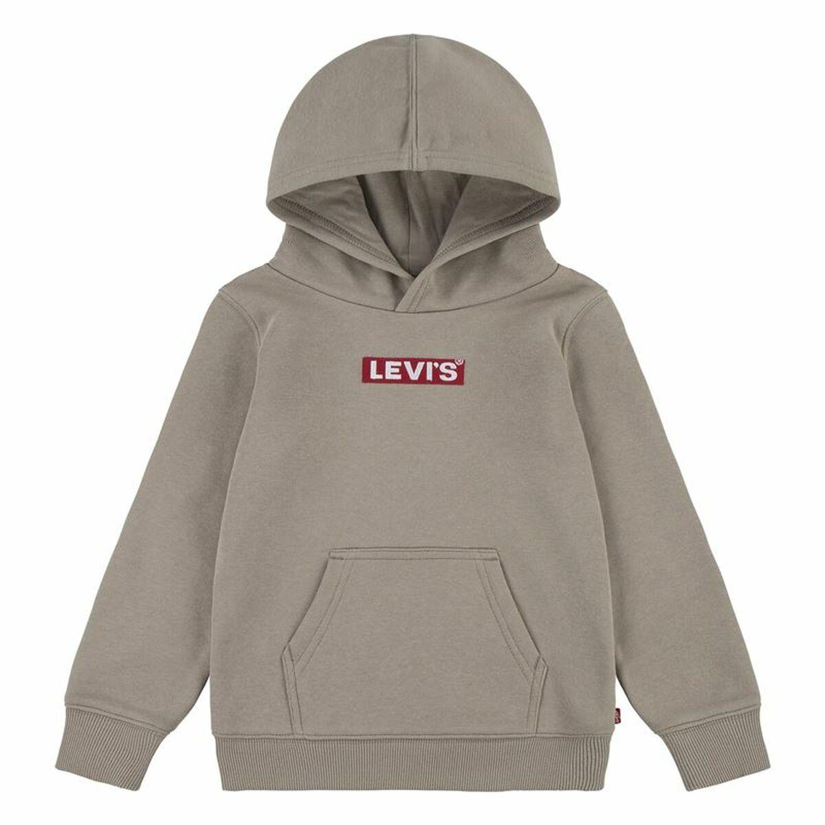 Sweatshirt til Børn Levi's Boxtab Lys brun 12 år