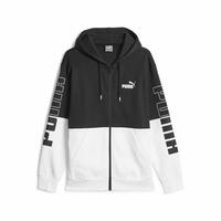 Hættetrøje til Mænd Puma Power Colorblock Sort S