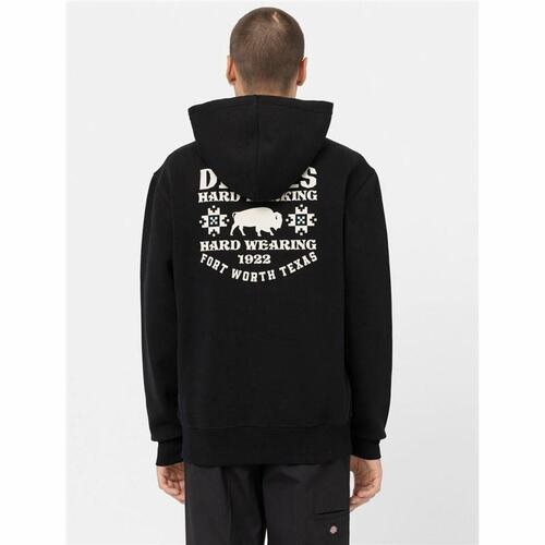 Hættetrøje til Mænd Dickies Hays Sort L