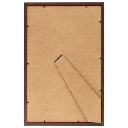 Billedrammer 3 stk. til væg eller bord 21x29,7 cm MDF brun