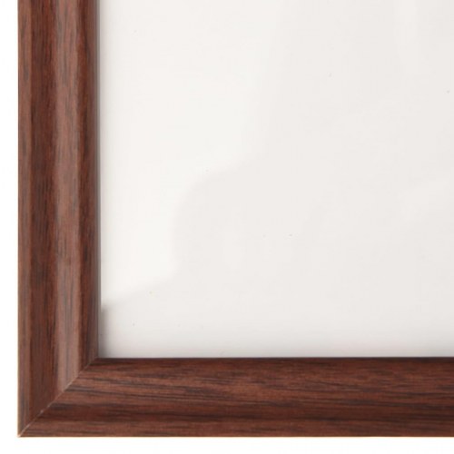 Billedrammer 3 stk. til væg eller bord 21x29,7 cm MDF brun