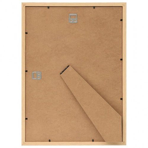 Billedrammer 3 stk. til væg eller bord 59,4x84 cm lys eg