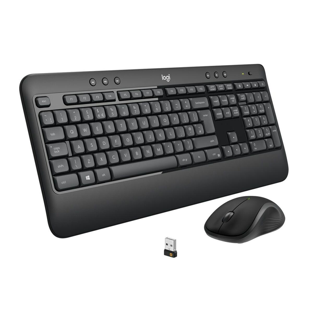 Tastatur og mus Logitech 920-008685 Sort Qwerty US