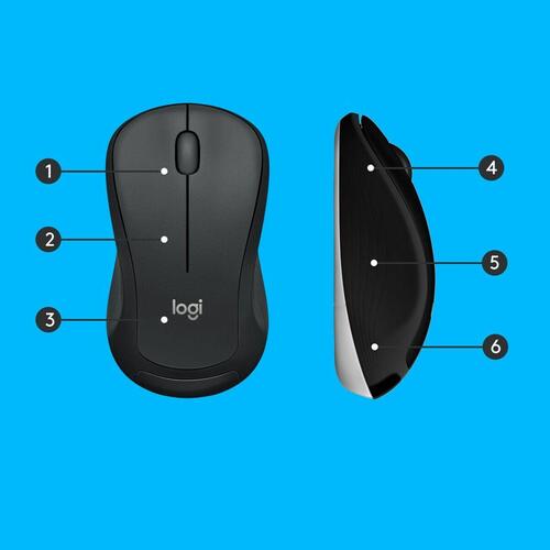 Tastatur og mus Logitech 920-008685 Sort Qwerty US