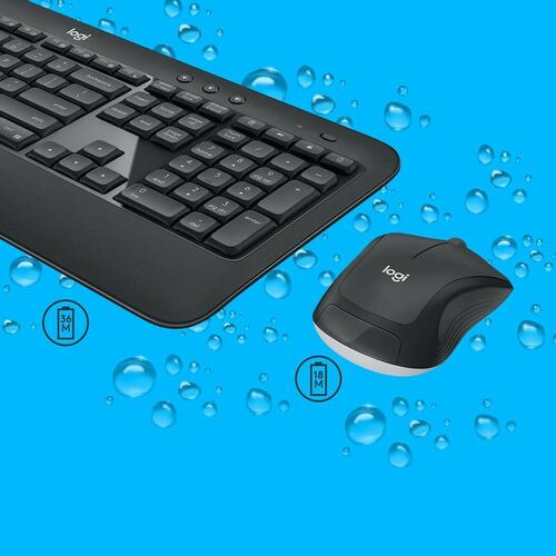 Tastatur og mus Logitech 920-008685 Sort Qwerty US