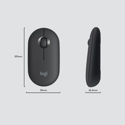 Tastatur og mus Logitech MK470 Grå Grafit Qwerty US