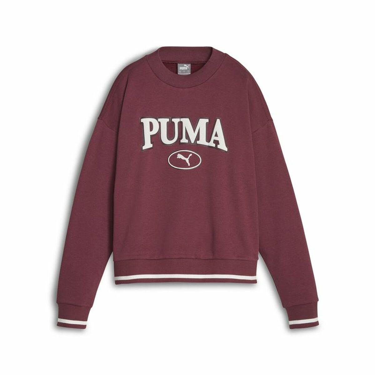 Sweaters uden Hætte til Kvinder Puma Squad Crew Fl Mørkerød S