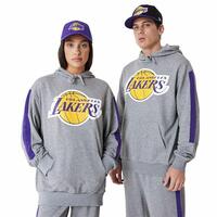 Unisex Hættetrøje New Era LA Lakers NBA Colour Block Grå M