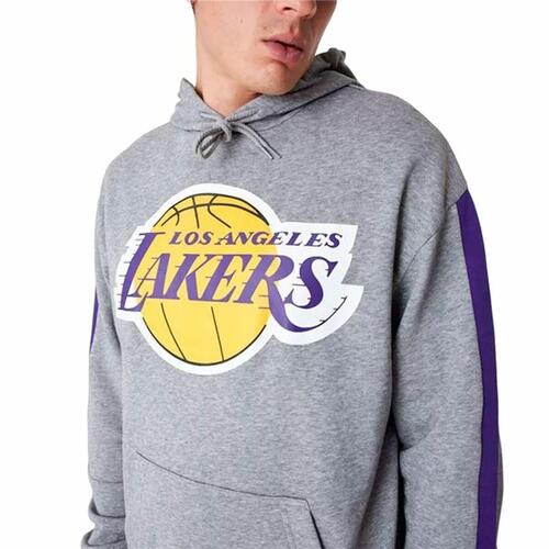 Unisex Hættetrøje New Era LA Lakers NBA Colour Block Grå M