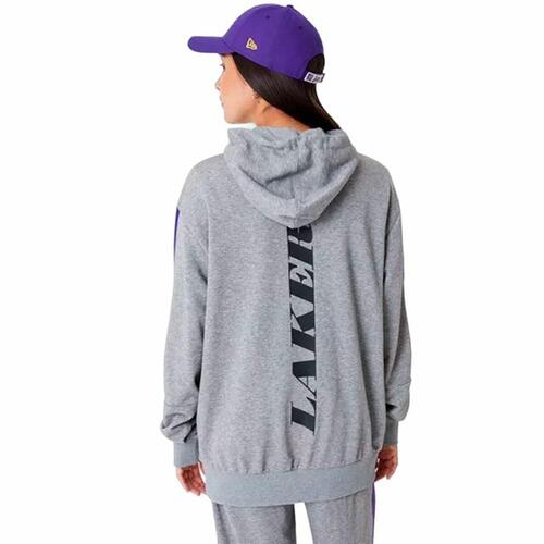 Unisex Hættetrøje New Era LA Lakers NBA Colour Block Grå M