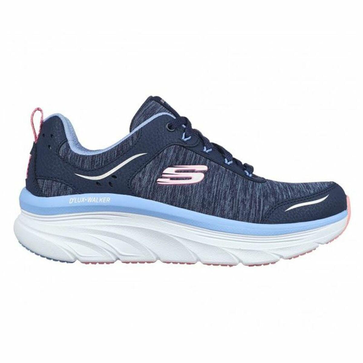 Sportssneakers til damer Skechers D'Lux Walker Cool Marineblå 37