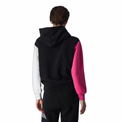 Hættetrøje til Kvinde Champion Legacy Hvid Pink Sort S