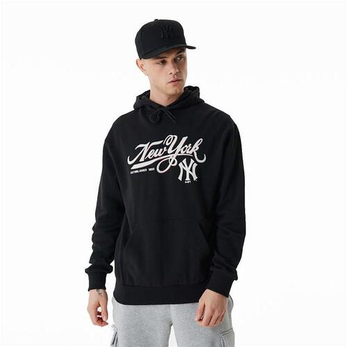 Unisex Hættetrøje New Era MLB Retro Graphic New York Yankees Sort M