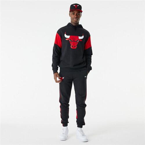 Unisex Hættetrøje New Era NBA Colour Insert Chicago Bulls Sort M