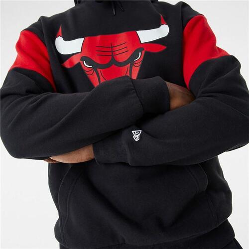 Unisex Hættetrøje New Era NBA Colour Insert Chicago Bulls Sort M