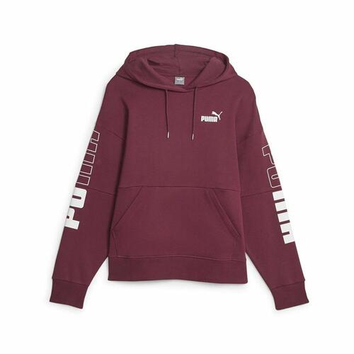 Hættetrøje til Kvinde Puma Power Colorblock Mørkerød XS