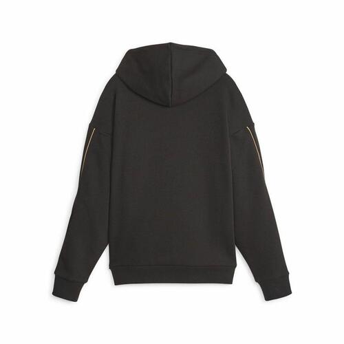 Hættetrøje til Kvinde Puma Ess+ Minimal Gold Sort XL