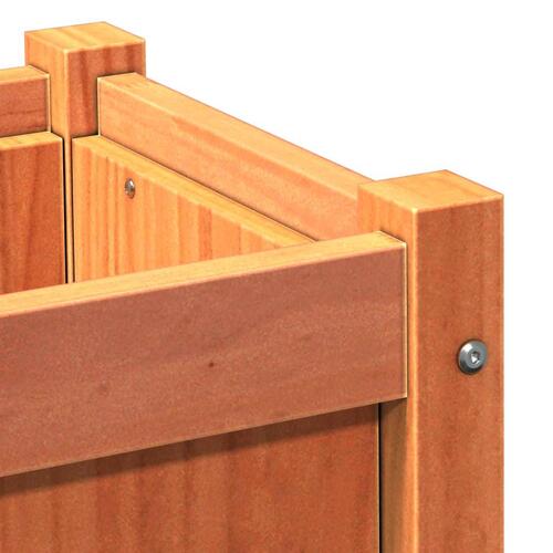 Plantekasse 60x31x31 cm massivt fyrretræ gyldenbrun