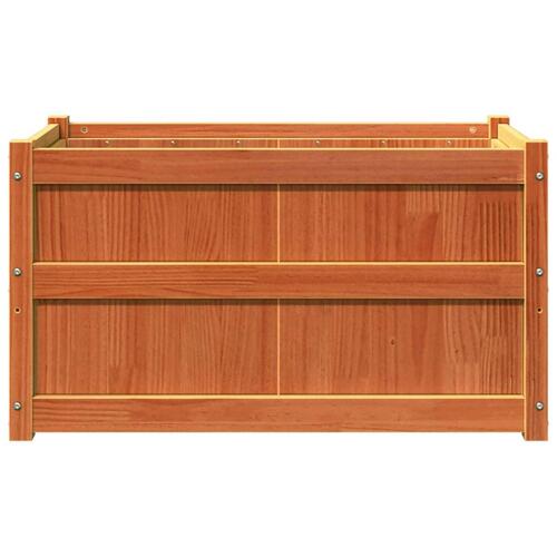 Plantekasse 90x50x50 cm massivt fyrretræ gyldenbrun
