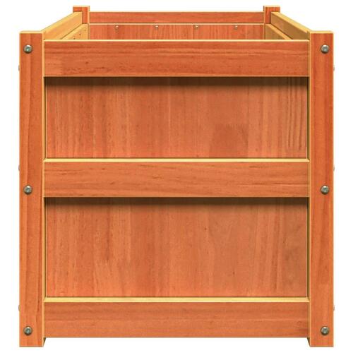 Plantekasse 90x50x50 cm massivt fyrretræ gyldenbrun