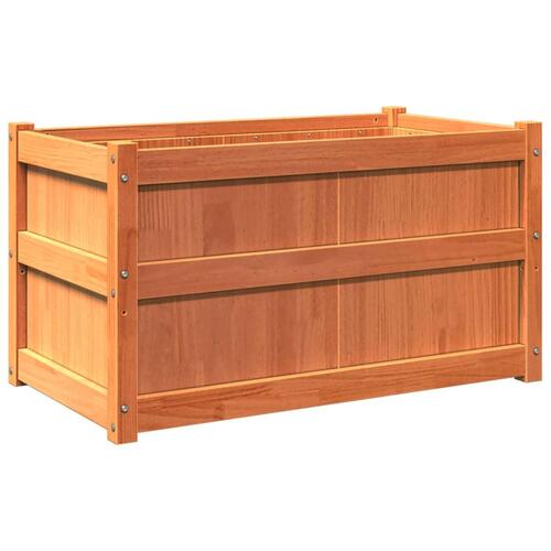 Plantekasse 90x50x50 cm massivt fyrretræ gyldenbrun