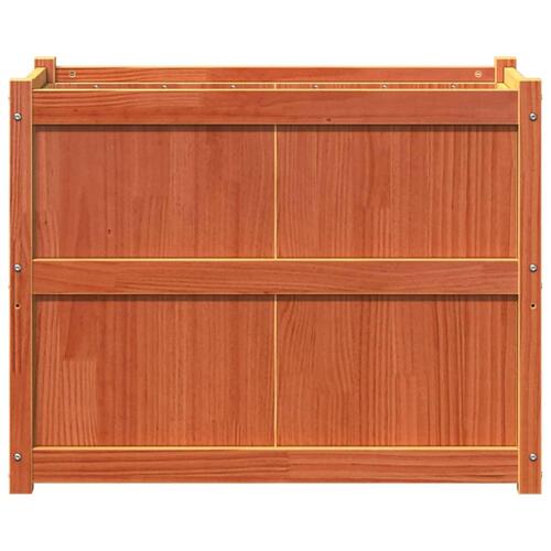 Plantekasse 90x50x70 cm massivt fyrretræ gyldenbrun
