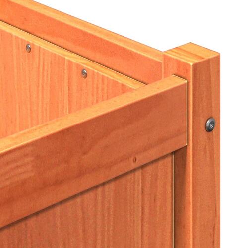 Plantekasse 90x50x70 cm massivt fyrretræ gyldenbrun