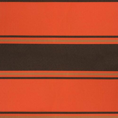 Foldemarkise 5x3 m stof og aluminium orange og brun