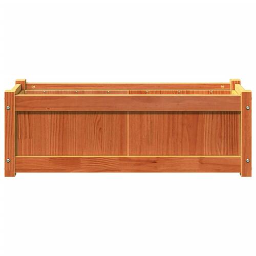 Plantekasse 90x31x31 cm massivt fyrretræ gyldenbrun