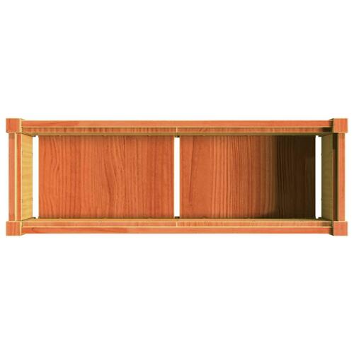 Plantekasse 90x31x31 cm massivt fyrretræ gyldenbrun