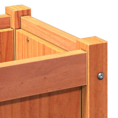 Plantekasse 90x31x31 cm massivt fyrretræ gyldenbrun