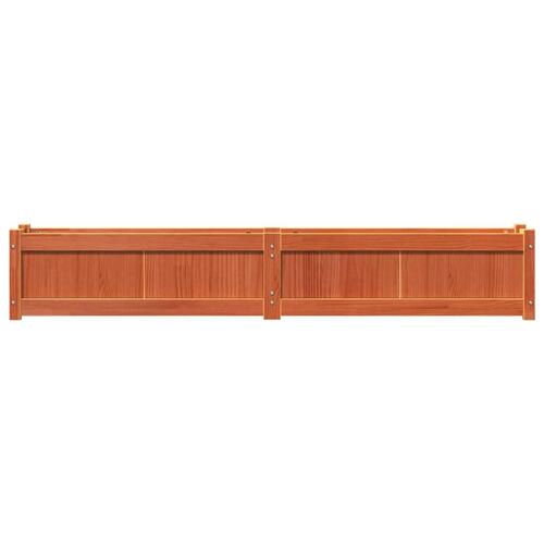 Plantekasse 180x31x31 cm massivt fyrretræ gyldenbrun